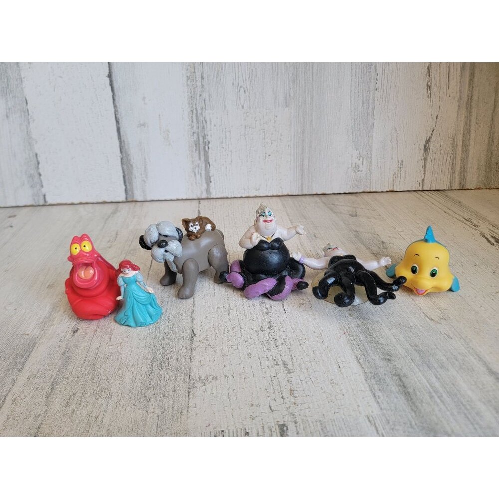 Ursula little mermaid Ariel Sebastian collectible toy figure set
